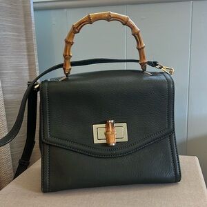 Kate Spade green leather with bamboo details